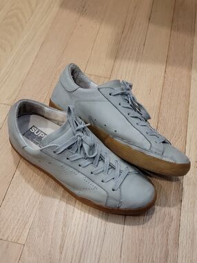 Matte Gray Golden Goose Superstar Sneakers